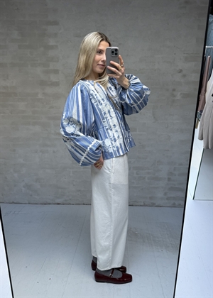 Juliane bluse Blue Stripes Sissel Edelbo 